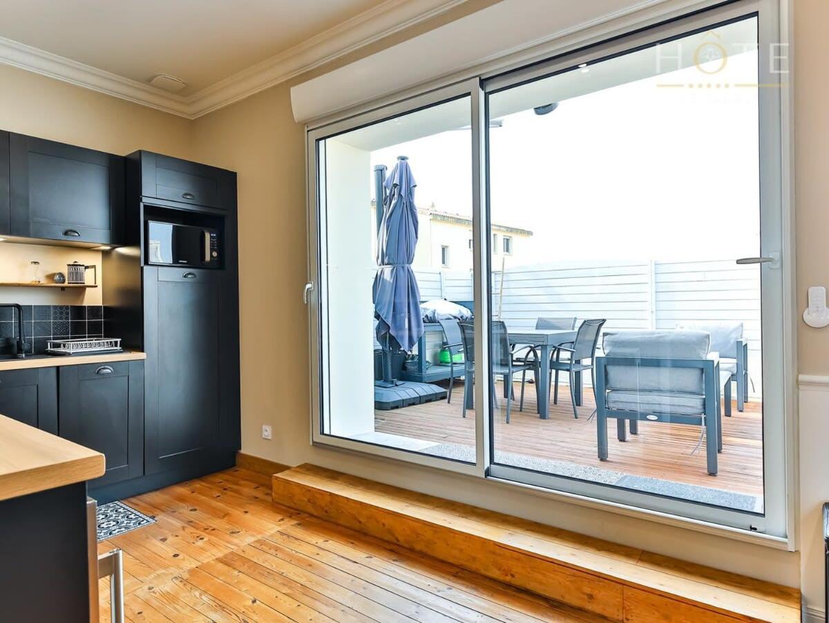 Chaleureux Logement-Centre Ville-Proche Gare-Plage 莱萨布勒-多洛讷 外观 照片