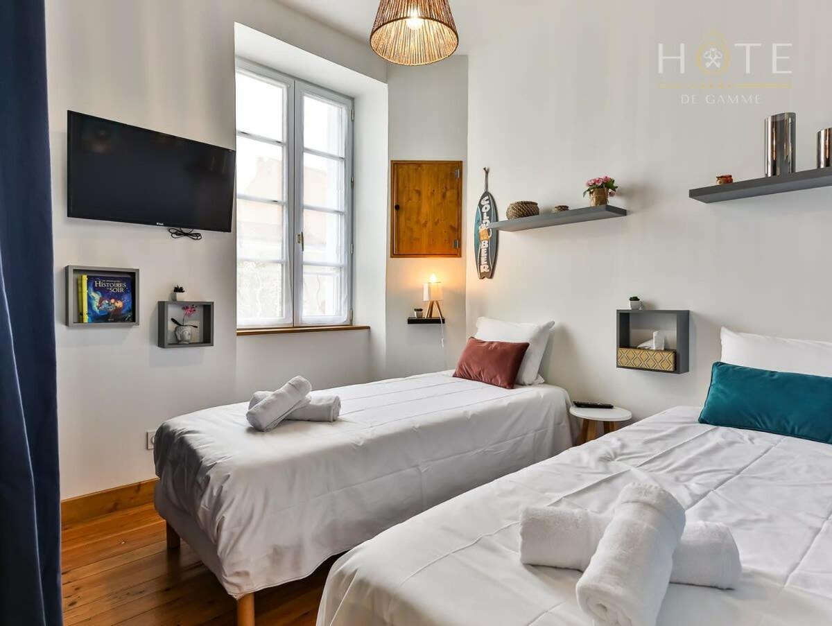 Chaleureux Logement-Centre Ville-Proche Gare-Plage 莱萨布勒-多洛讷 外观 照片