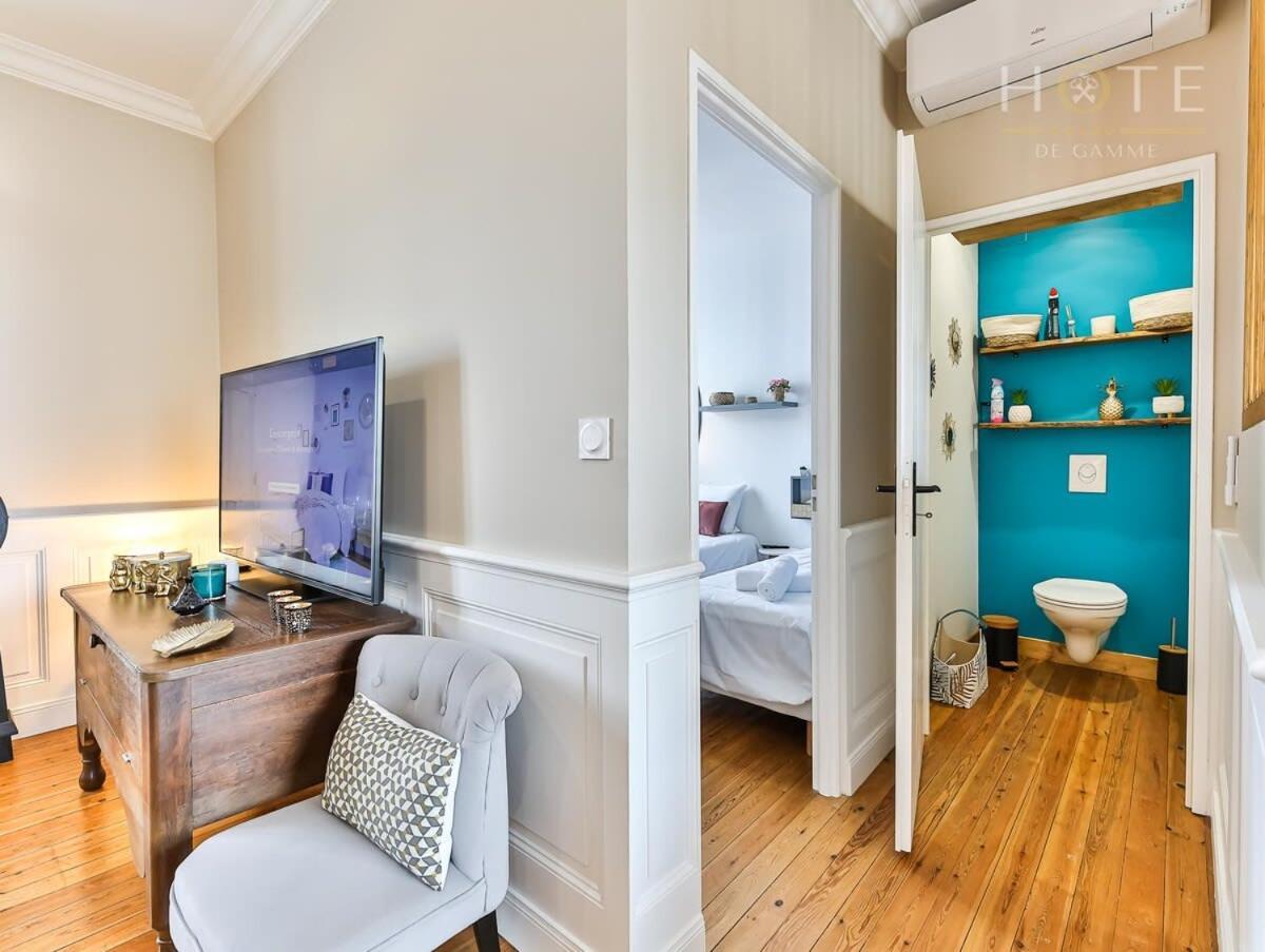 Chaleureux Logement-Centre Ville-Proche Gare-Plage 莱萨布勒-多洛讷 外观 照片