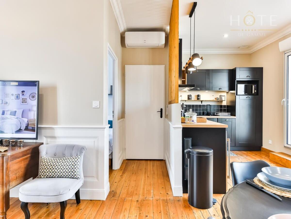 Chaleureux Logement-Centre Ville-Proche Gare-Plage 莱萨布勒-多洛讷 外观 照片