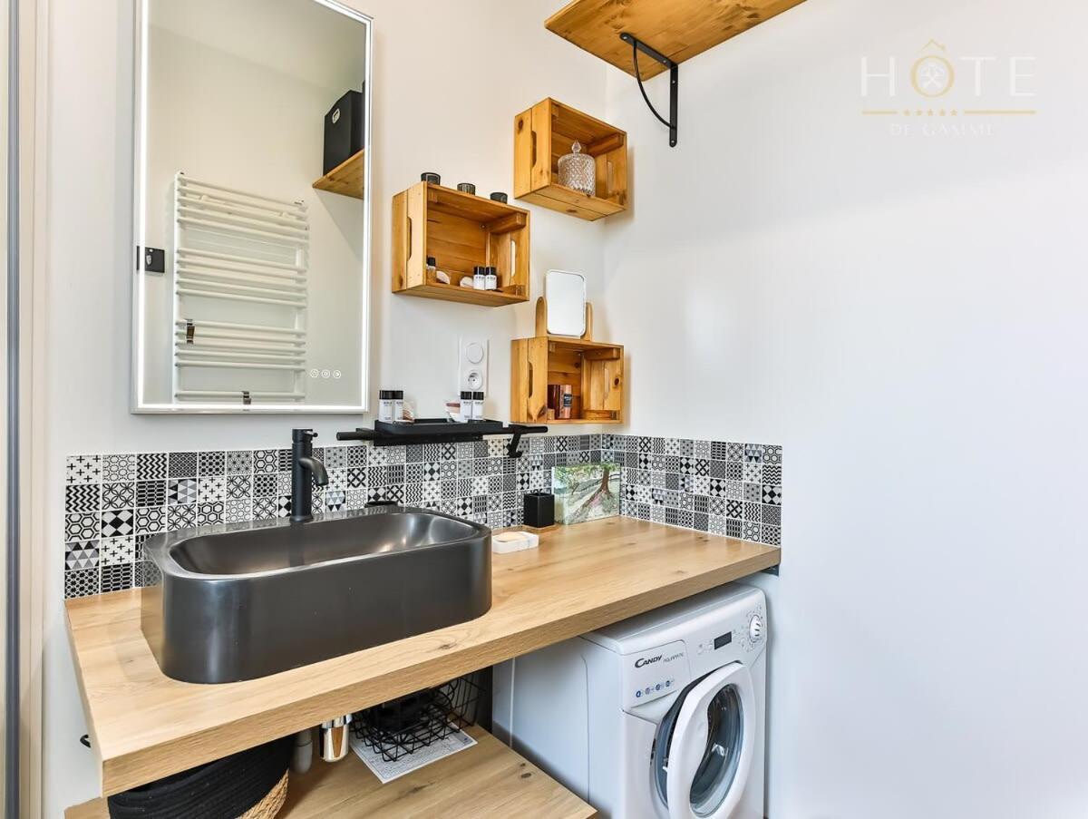 Chaleureux Logement-Centre Ville-Proche Gare-Plage 莱萨布勒-多洛讷 外观 照片